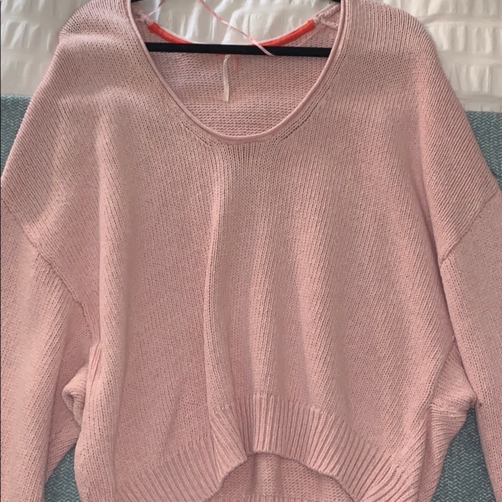 Free People Pink Sweater